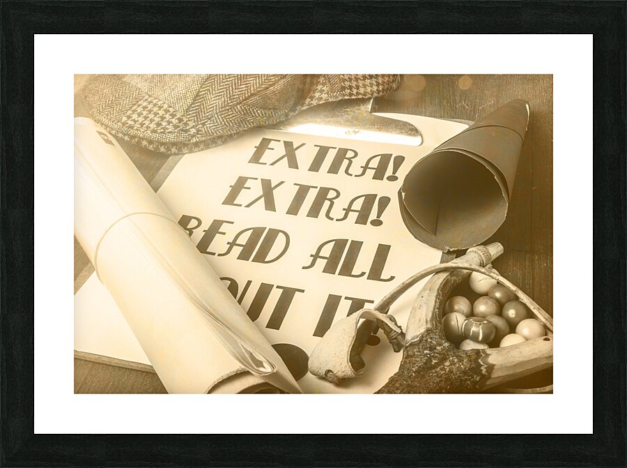 Extra extra read all about it Picture Frame print