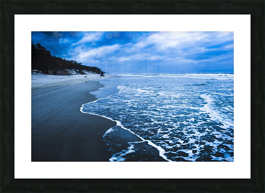 Moody blue Picture Frame print