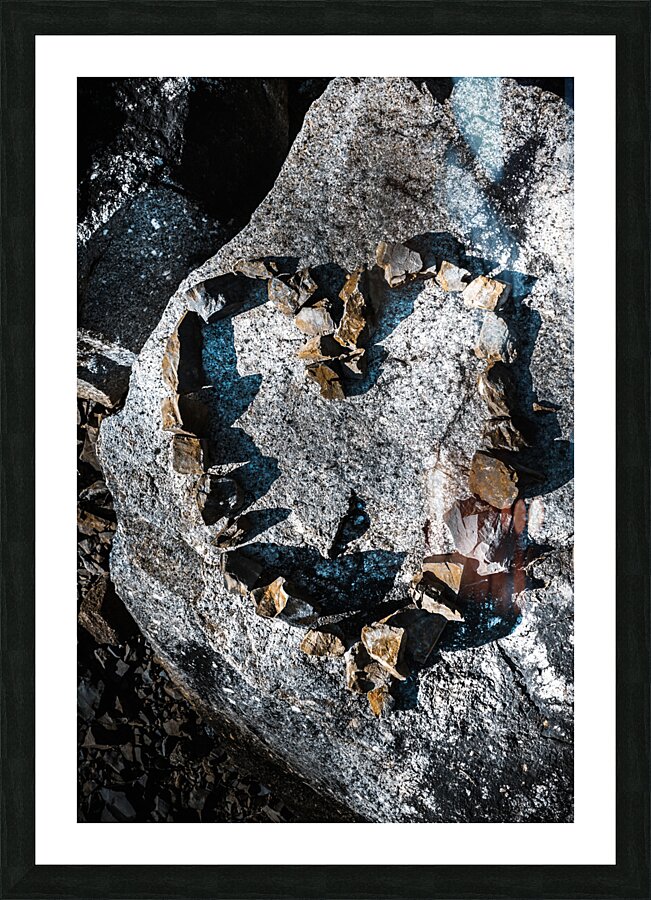 Heart of stone Picture Frame print