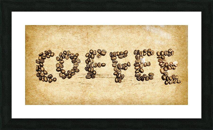 Bean making coffee Picture Frame print