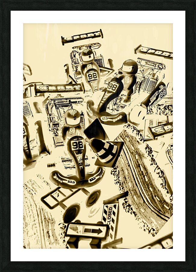 Need for sepia Picture Frame print