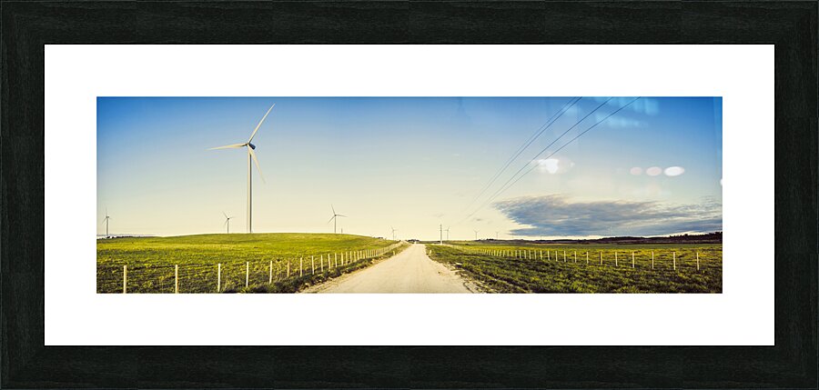 Windfarm way Picture Frame print