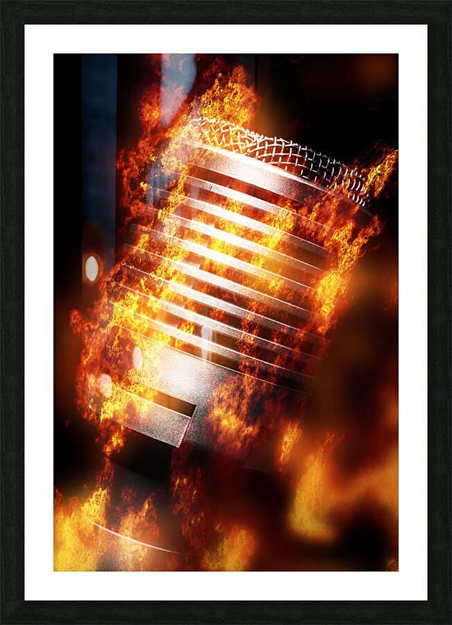 Hot Mic Picture Frame print