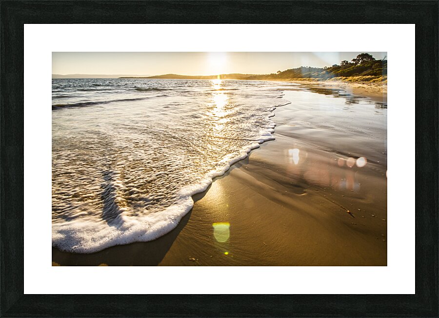 Sun surf and waves Picture Frame print