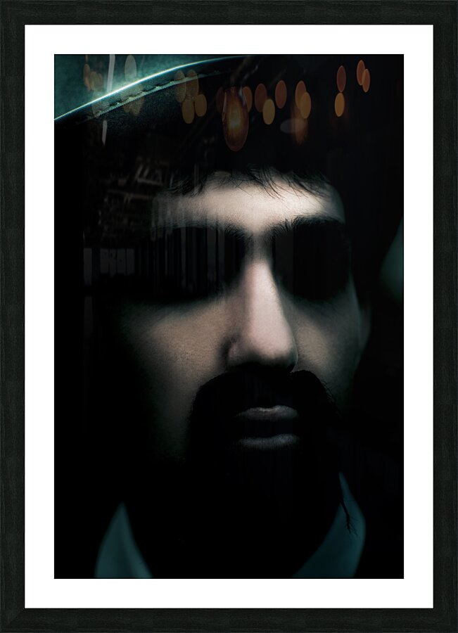 Evil Face Of Horror Picture Frame print