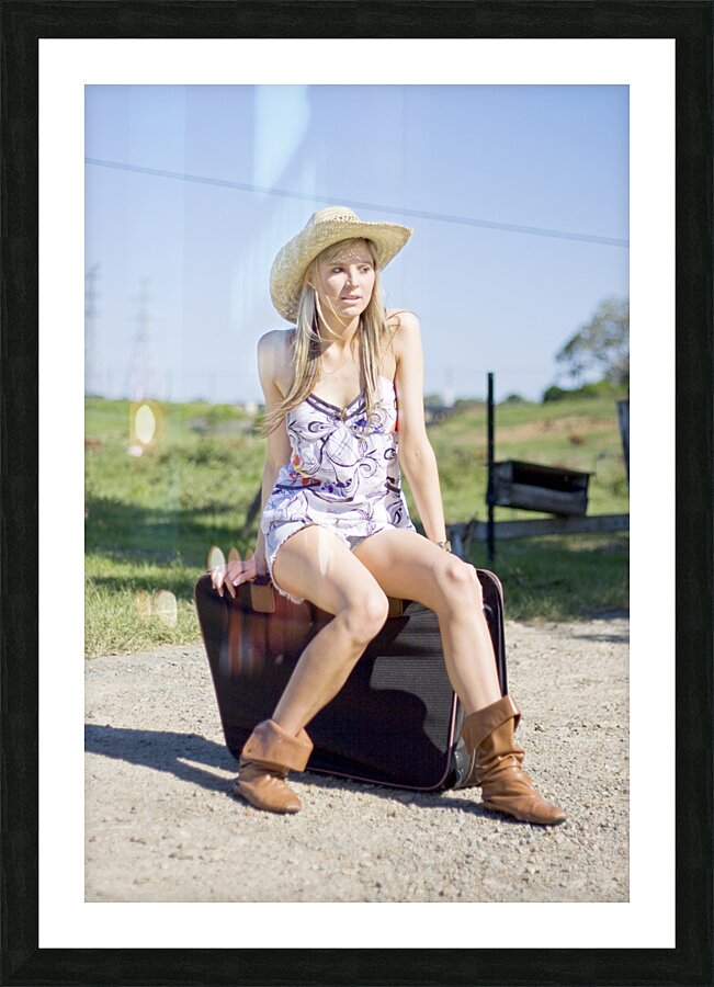 Outback Holiday Woman Picture Frame print