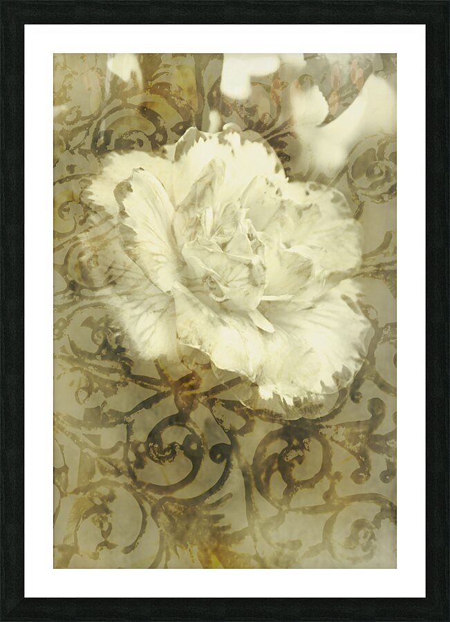 Flowers by the window Picture Frame print