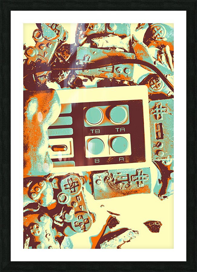 Joy pad Picture Frame print