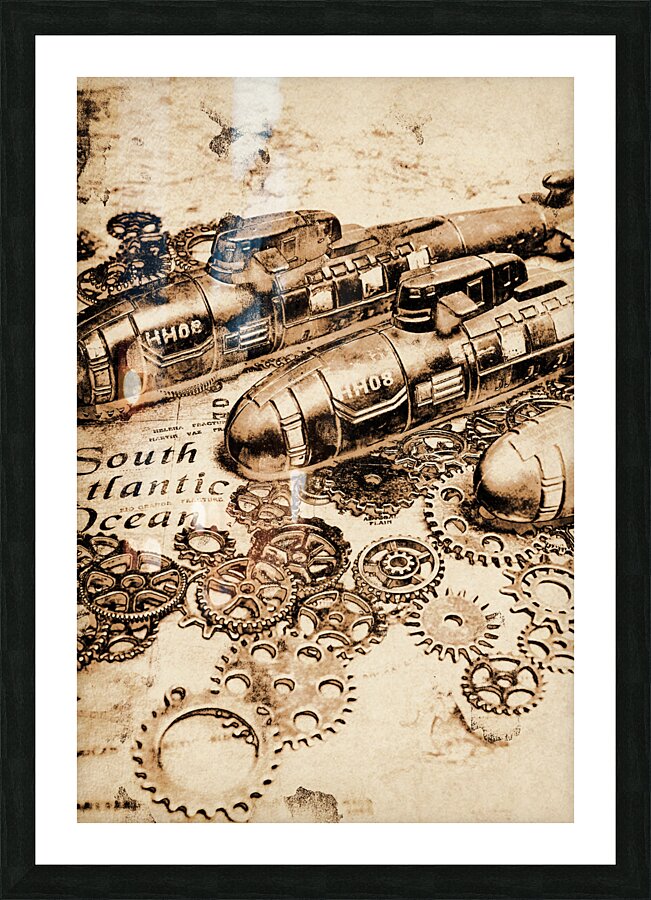 The old naval war room Picture Frame print