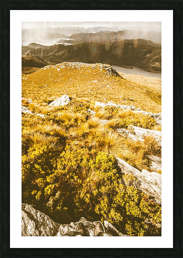 Rustic mountain terrain Picture Frame print