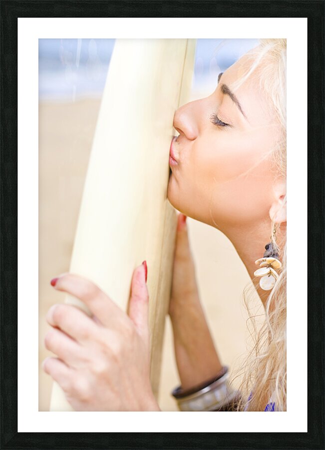 Surf Romance Picture Frame print