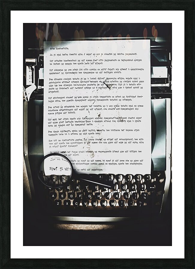 An encryption to break the oppression Picture Frame print