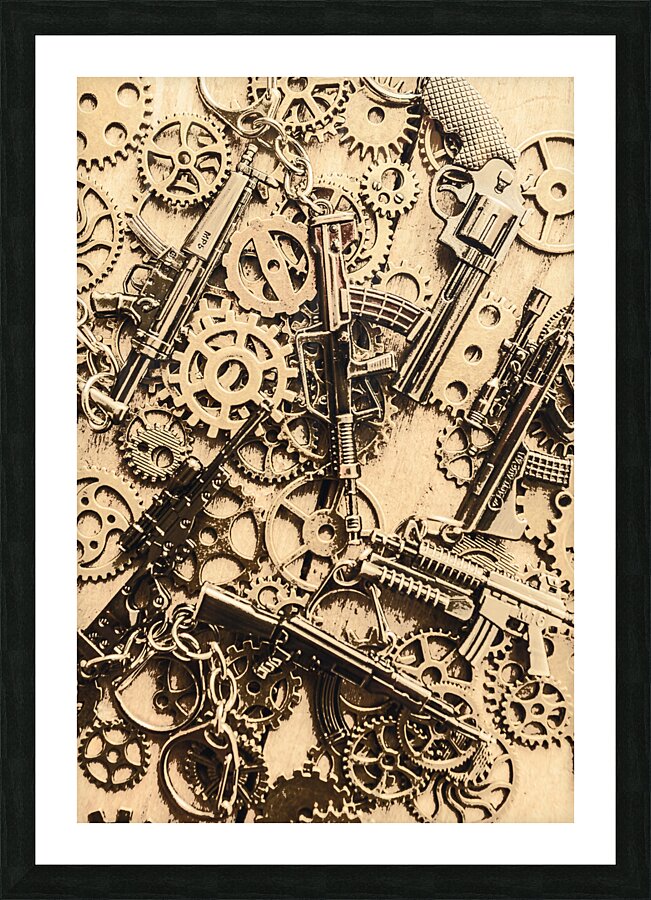 Pistol parts and rifle pinions Picture Frame print