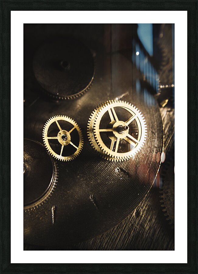 Gears of automation Picture Frame print