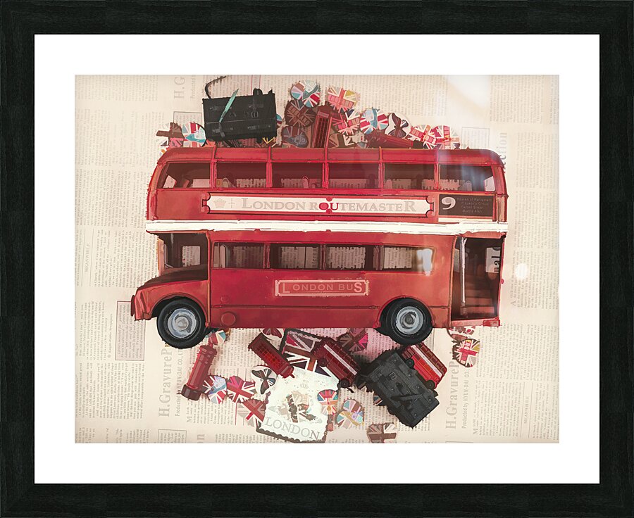 London runs Picture Frame print