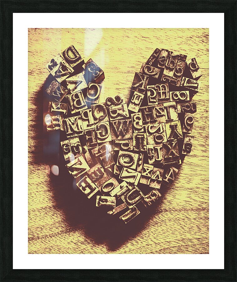 Literary love Picture Frame print