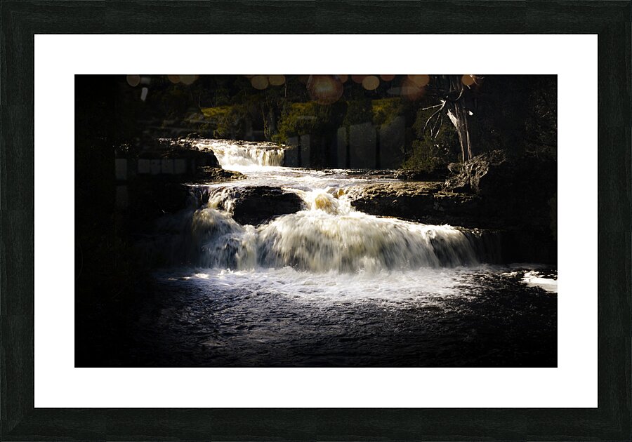 Cradle Mountain waterfall in picturesque Tasmania Picture Frame print