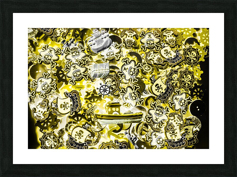 Pirates Caribbean Picture Frame print