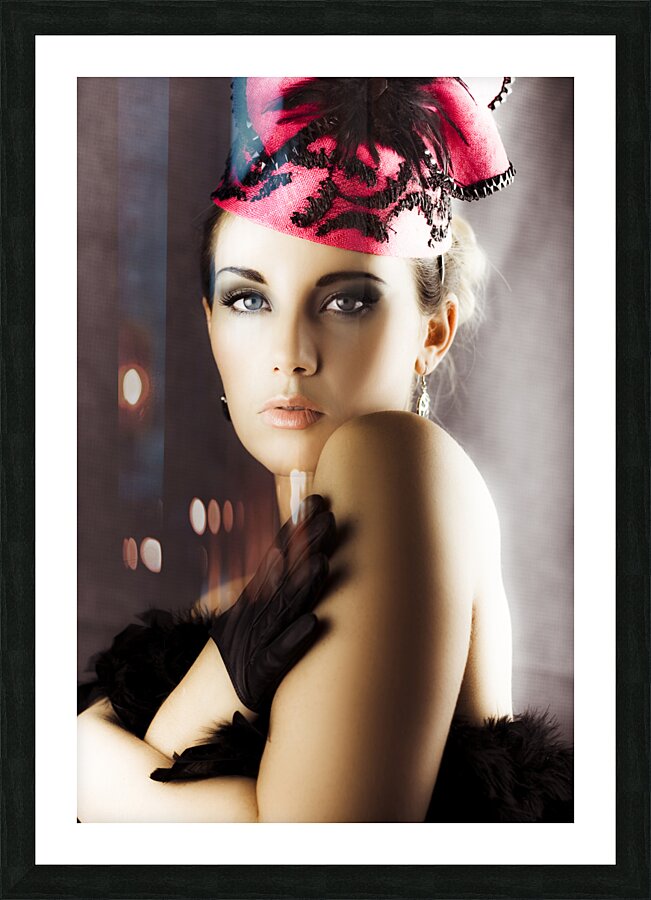 Dancing Stage Performer In Elegant Fashion Picture Frame print