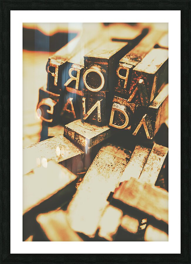 Layers of lies Picture Frame print