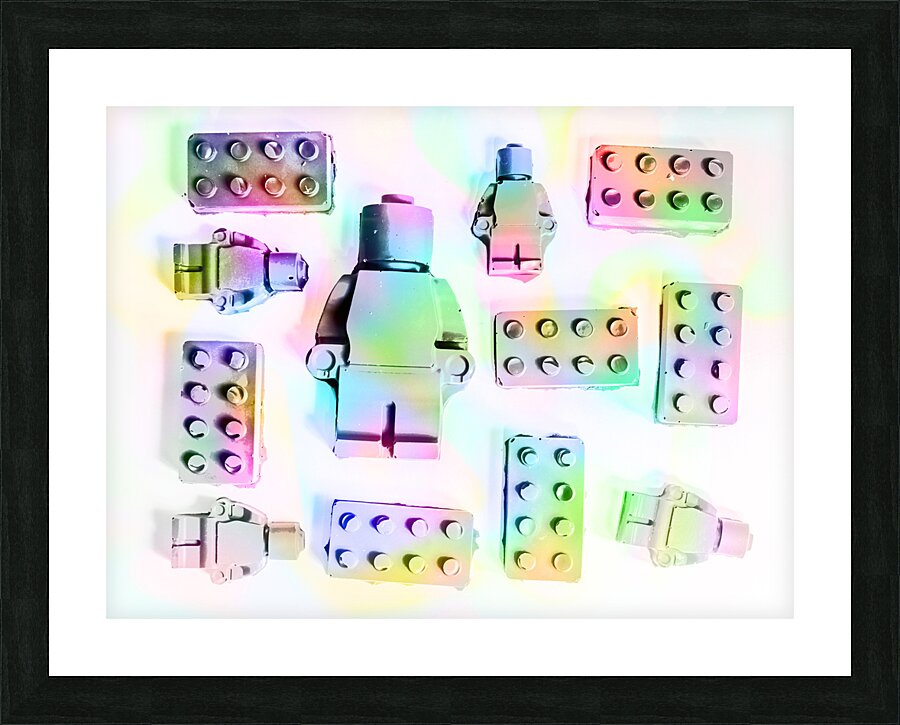 Lego lanes Picture Frame print