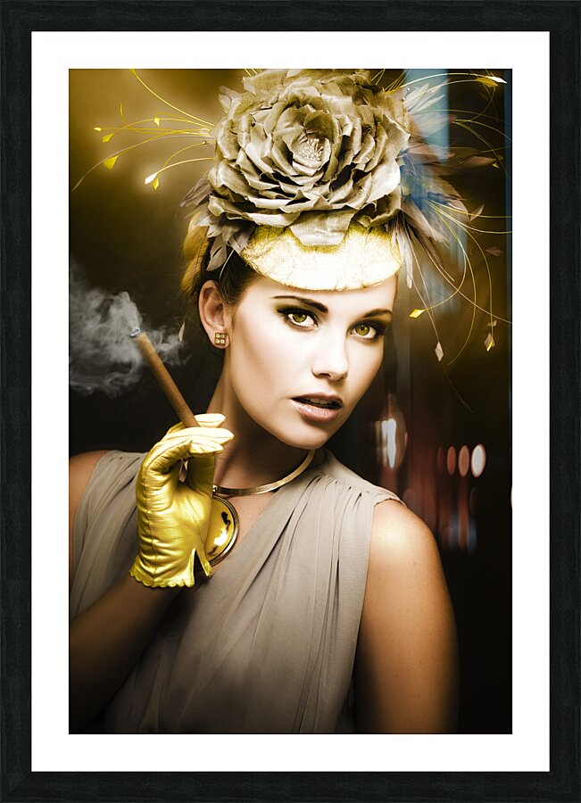 Classic Portrait Of Vintage Cinema Picture Frame print