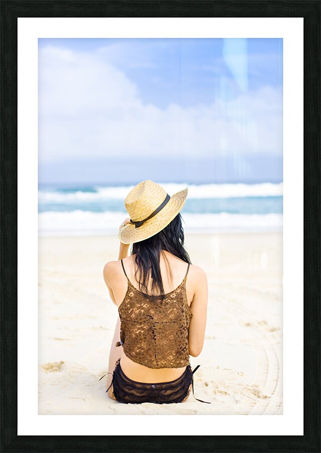 Gazing Out At The Ocean Picture Frame print