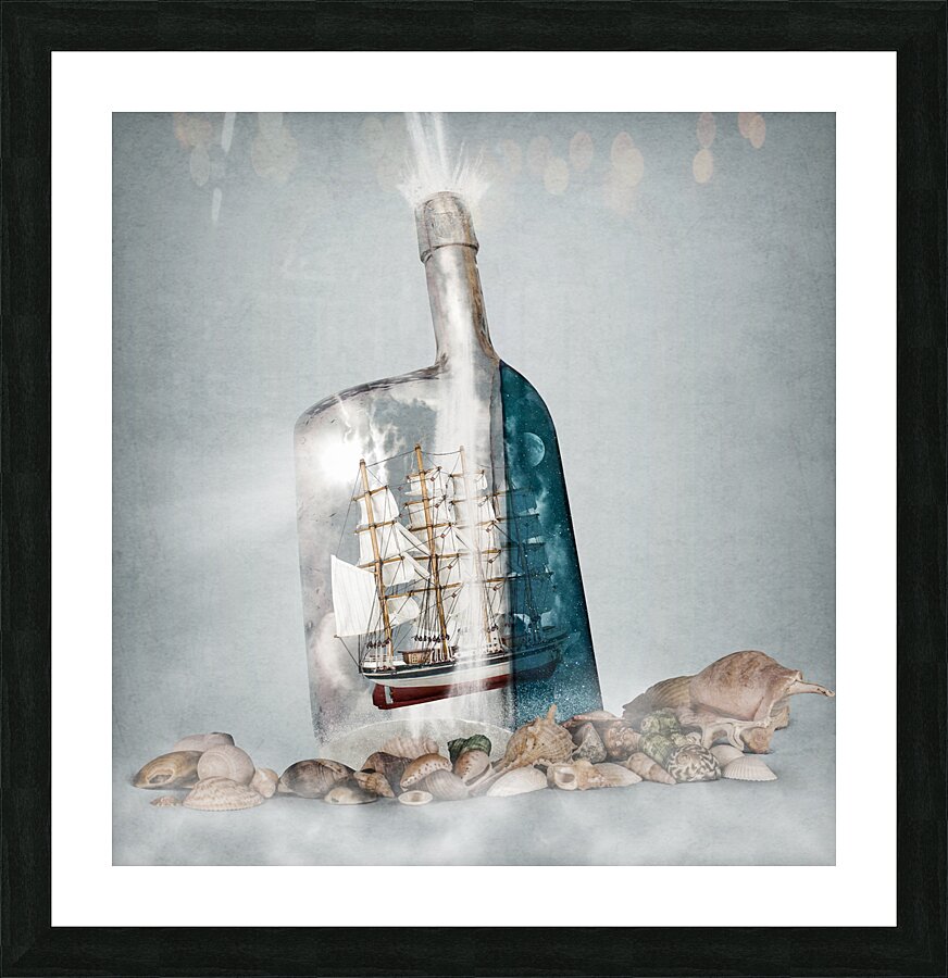 Over the edge Picture Frame print