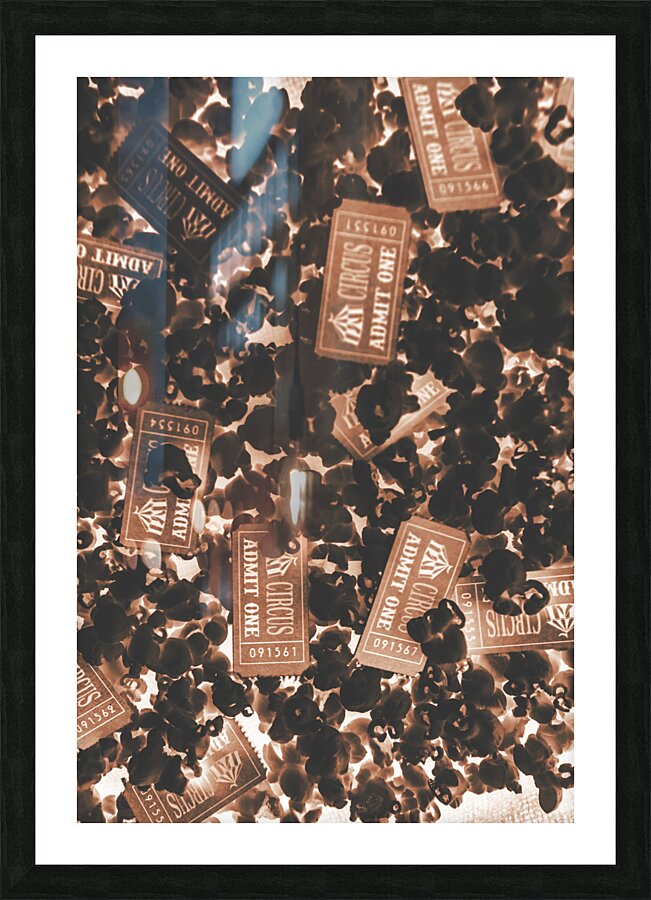 Burning Big Top  Picture Frame print