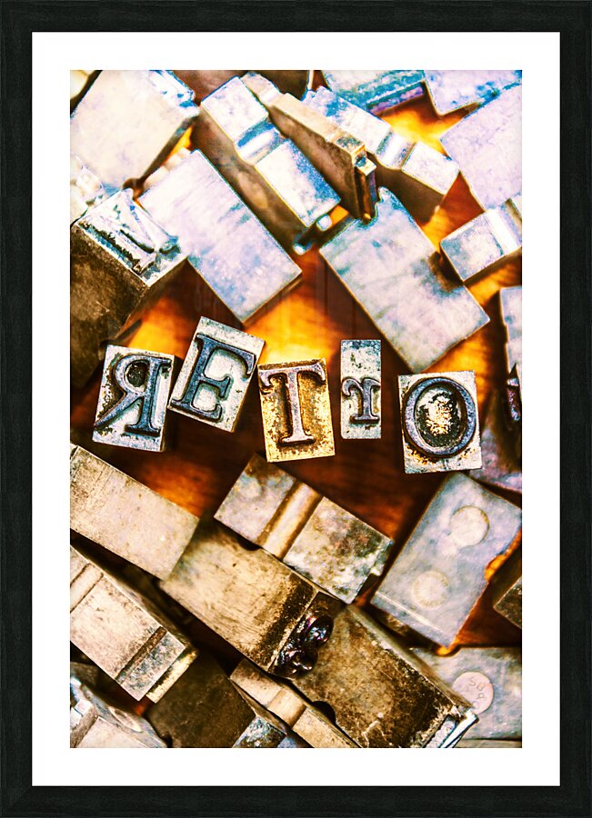 Retro Times Picture Frame print