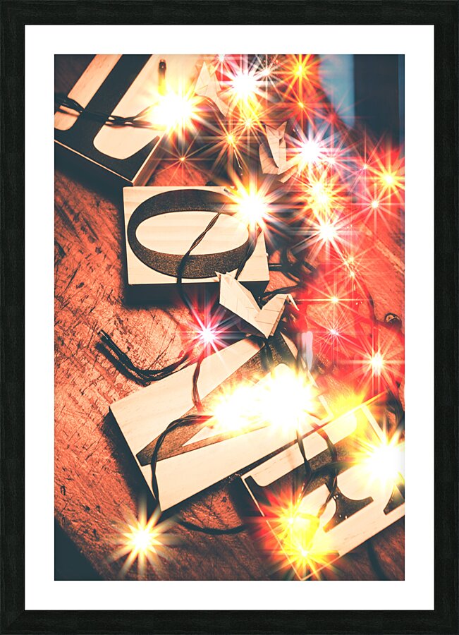 With love and lights Picture Frame print
