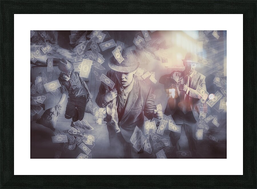 Bankers bailout with bail-ins Picture Frame print