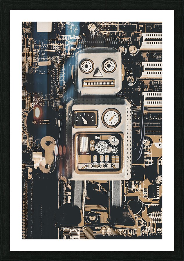 Circuit back  Picture Frame print