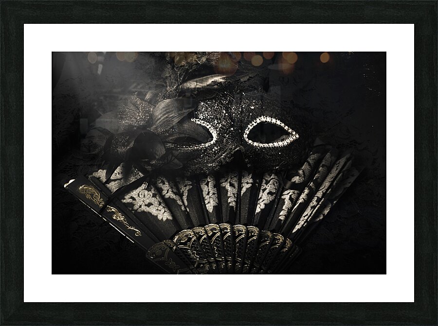 Dark night carnival affair Picture Frame print
