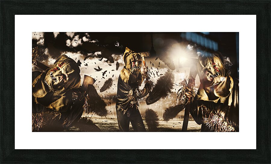 A crow left of the murder Picture Frame print