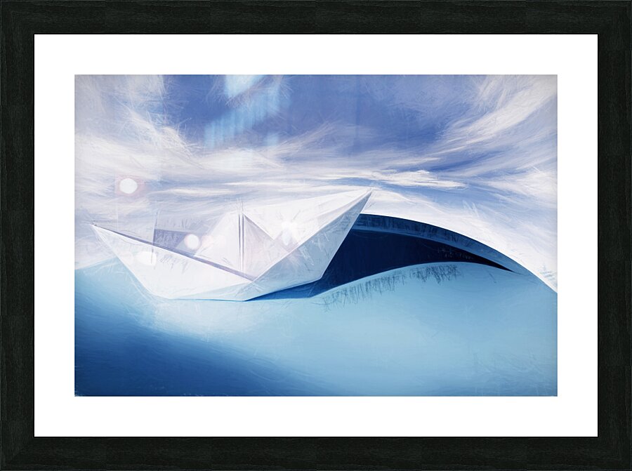 Paper knots and cardboard seas Picture Frame print