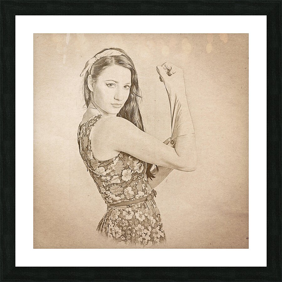 Strong 1950s housewives Picture Frame print