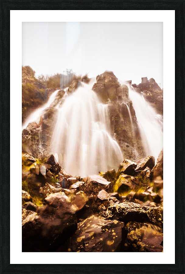 Wild west water fall Picture Frame print