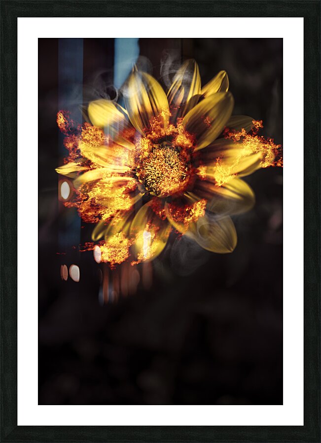 Flames of passion and intimacy Picture Frame print