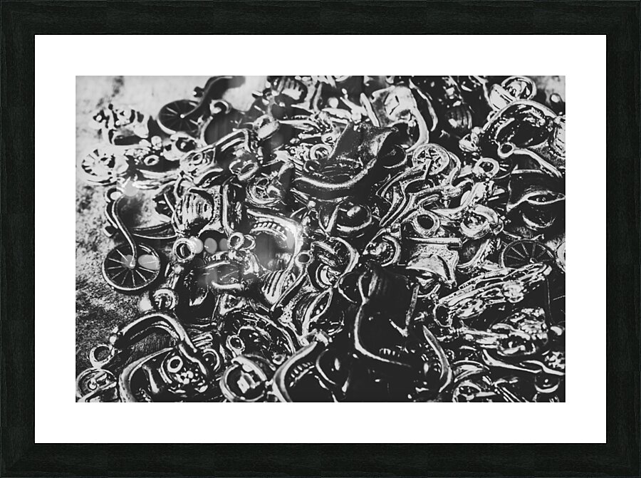 Scooter mechanics abstract Picture Frame print