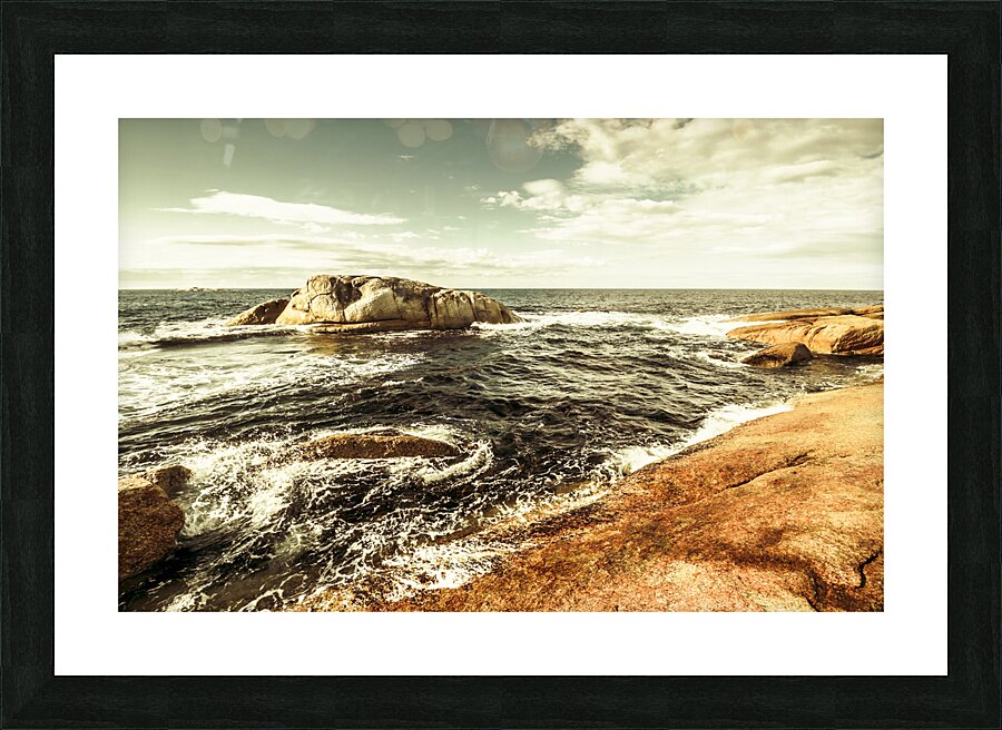 Tasmanian sea landscape Picture Frame print