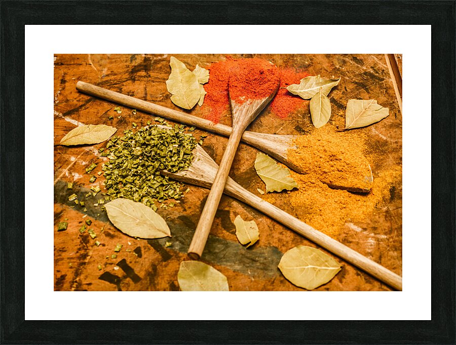 Spicy kitchen ingredients  Picture Frame print