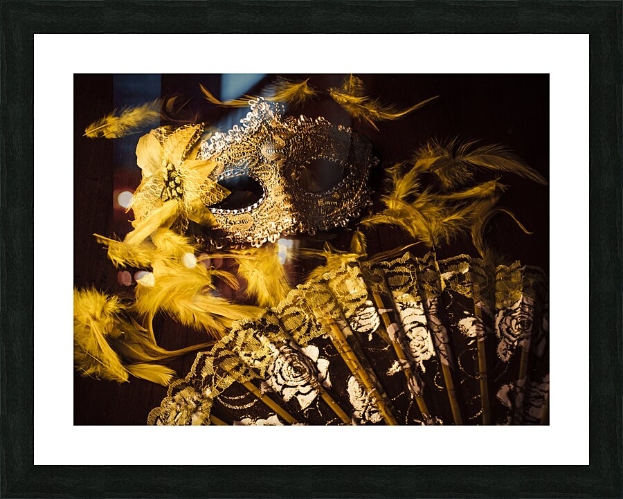 Mask of theatre Picture Frame print