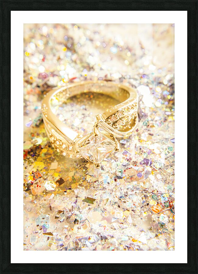Gems and glitter Picture Frame print