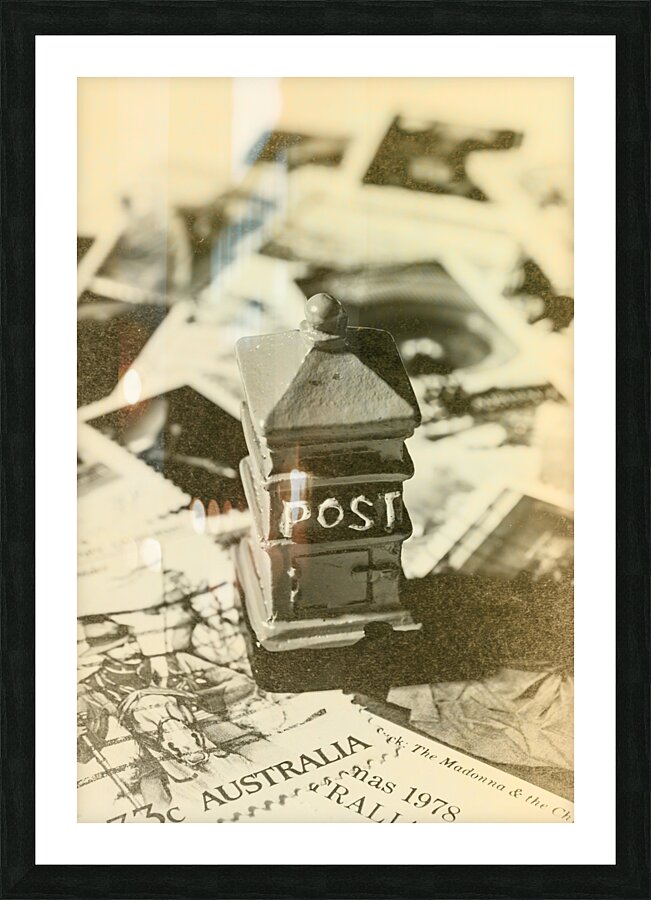 Vintage Australian postage art Picture Frame print