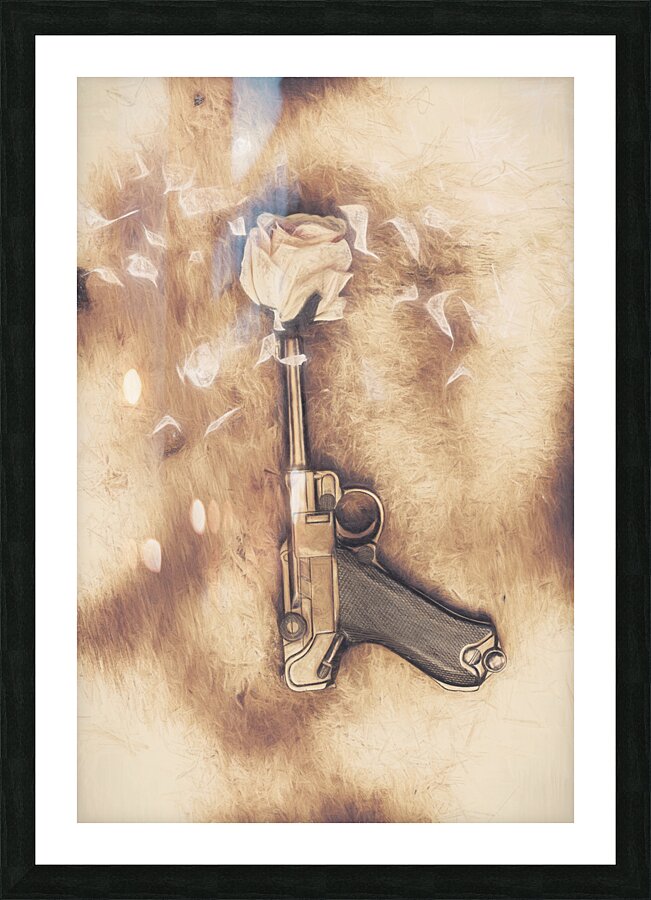 Peacefire treaty Picture Frame print