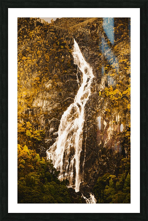Tasmanian waterfall landscape Picture Frame print
