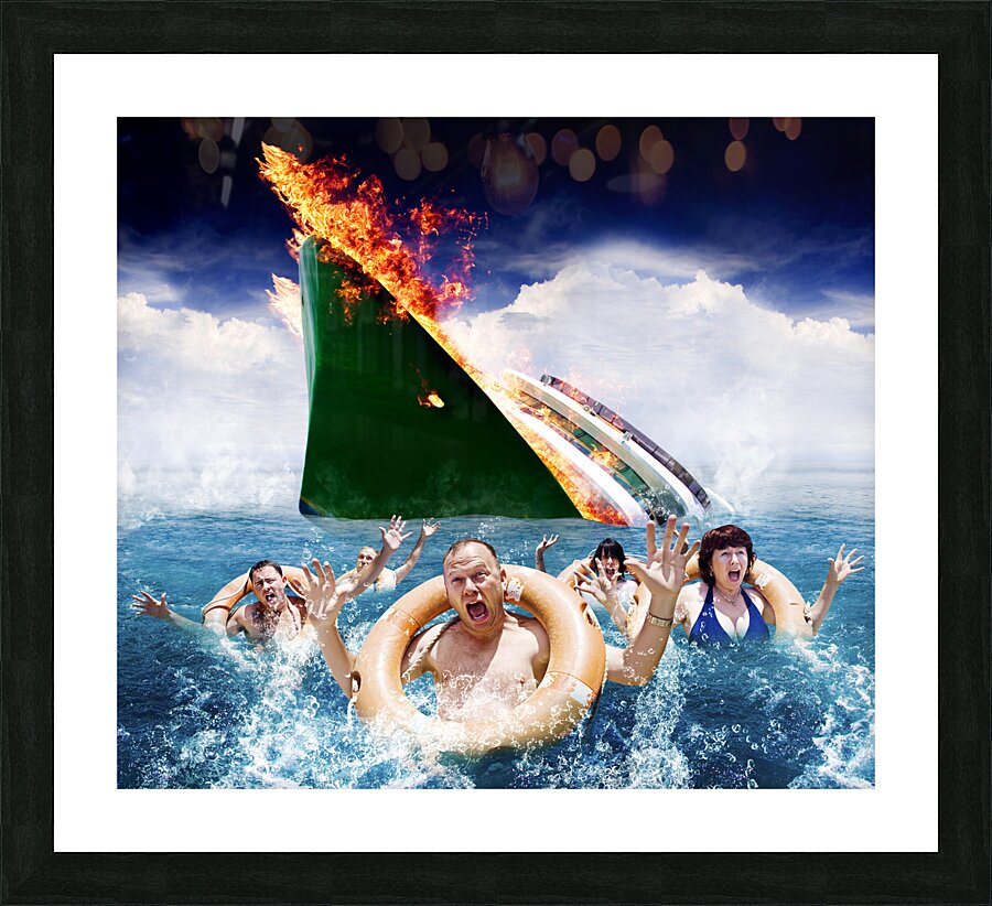 Trouble In Paradise Picture Frame print