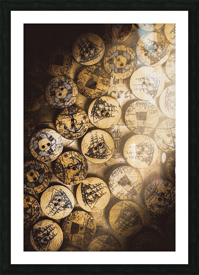 Port of corks at the old sail tavern Picture Frame print