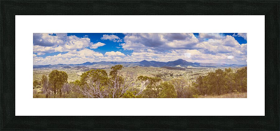 Peaceful pastel panorama Picture Frame print